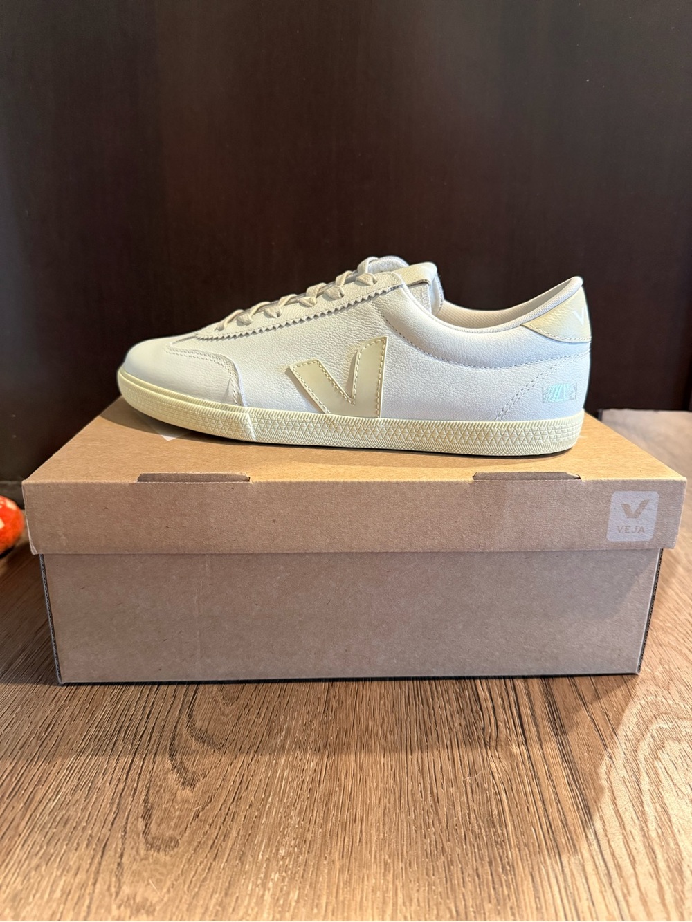 Veja Women’s V-10 Low-Top Sneaker in Off-White/Cream